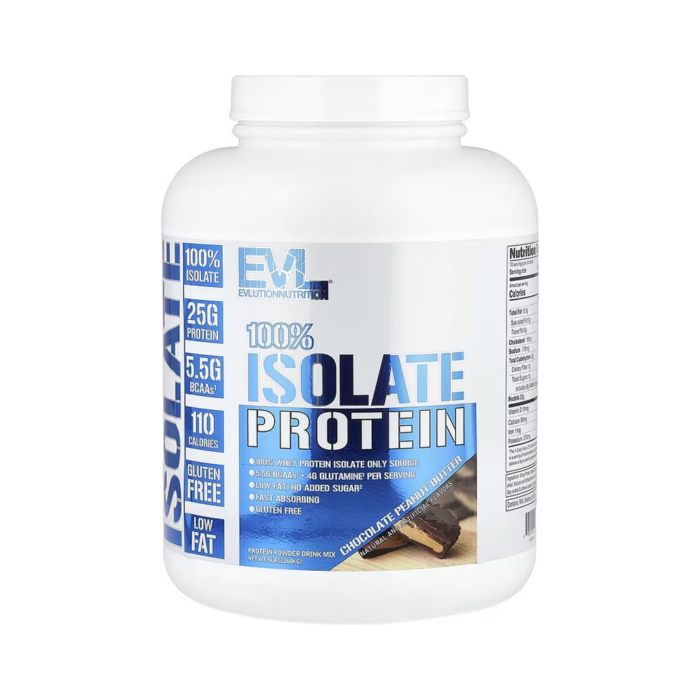 EVLution Nutrition, 100% Isolate Protein, Chocolate Peanut Butter (5 lbs)