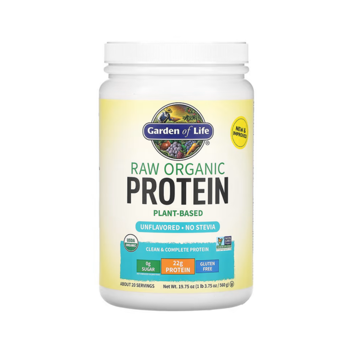 Garden of Life, RAW Organic Protein, Plant-Based, Unflavored (560 g)